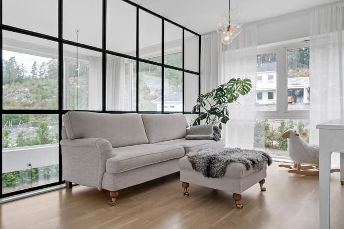 Spacious living room interior